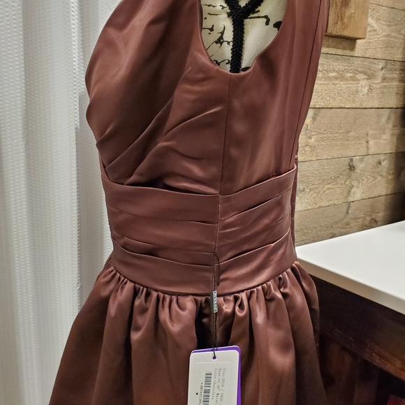 JJ'S House Wedding & Special Occasions sz 16 Brown Occasion Dress - Picture 3 of 8